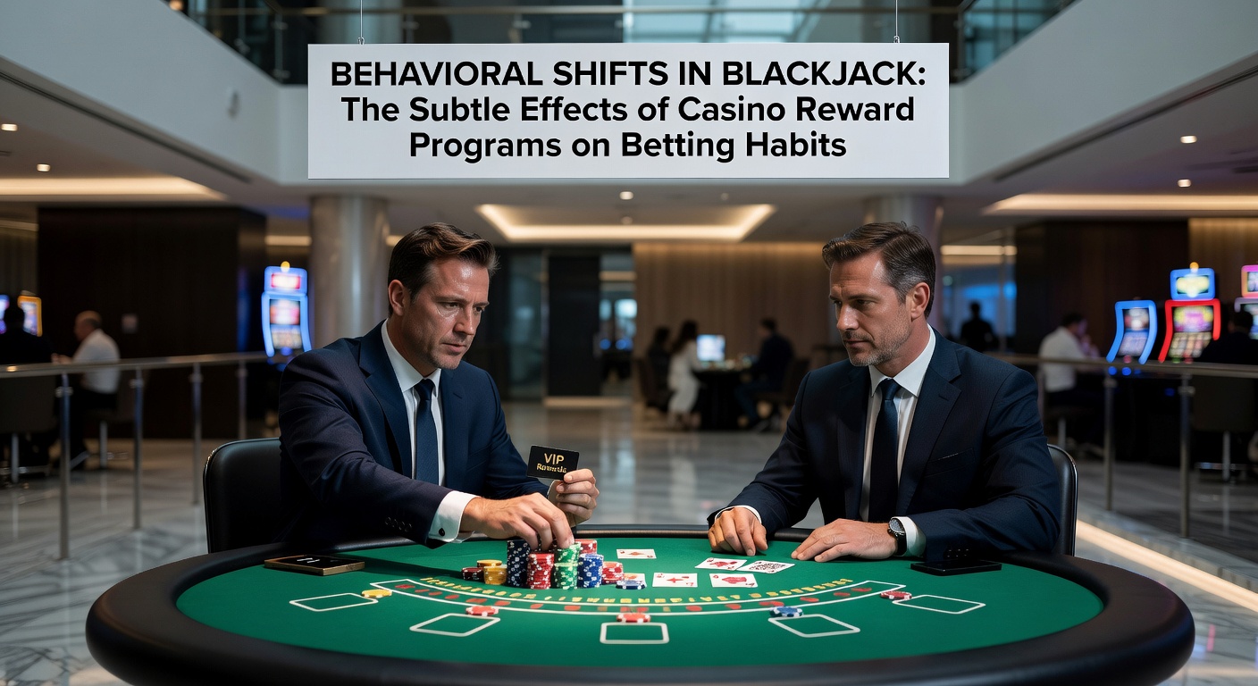 Player reviewing loyalty tier benefits on a tablet beside a blackjack layout