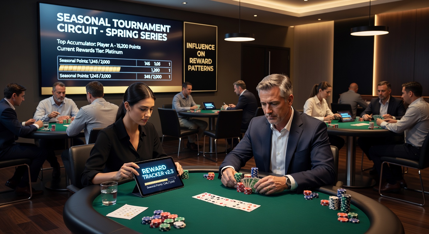 Dedicated table game players compete in a seasonal tournament circuit at a major casino venue